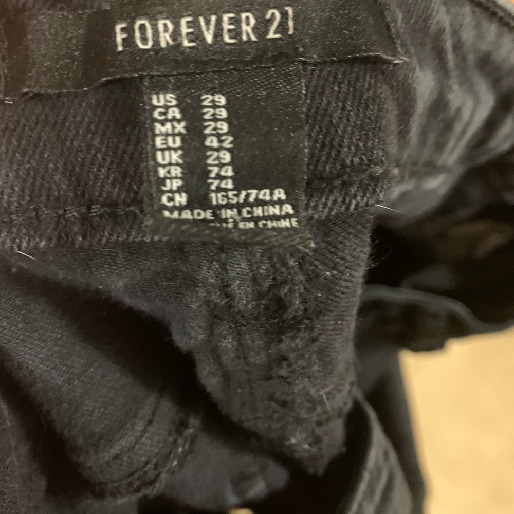 Forever 21 distressed high rise jeans